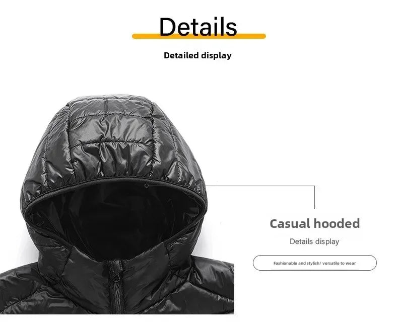 Winter New Thick Men Warm Parka Jackets Casual Men's Outwear Coats Solid Stand Collar Male Windbreak Cotton Padded Down Jacket