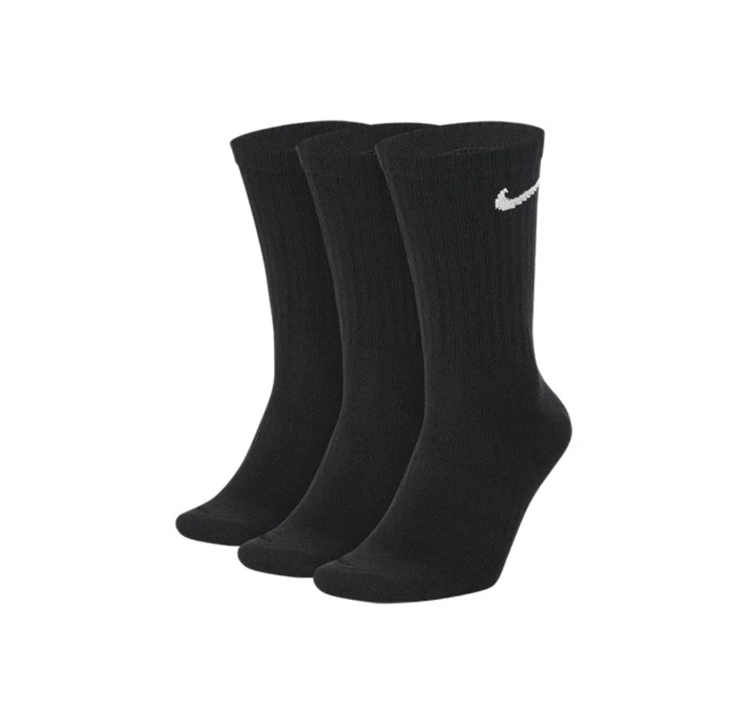 Nike Everyday Lightweightcrew Unisex Sports Socks Men's and Women's 3 Pairs Stockings for Athletic Training S M L XL SX7676