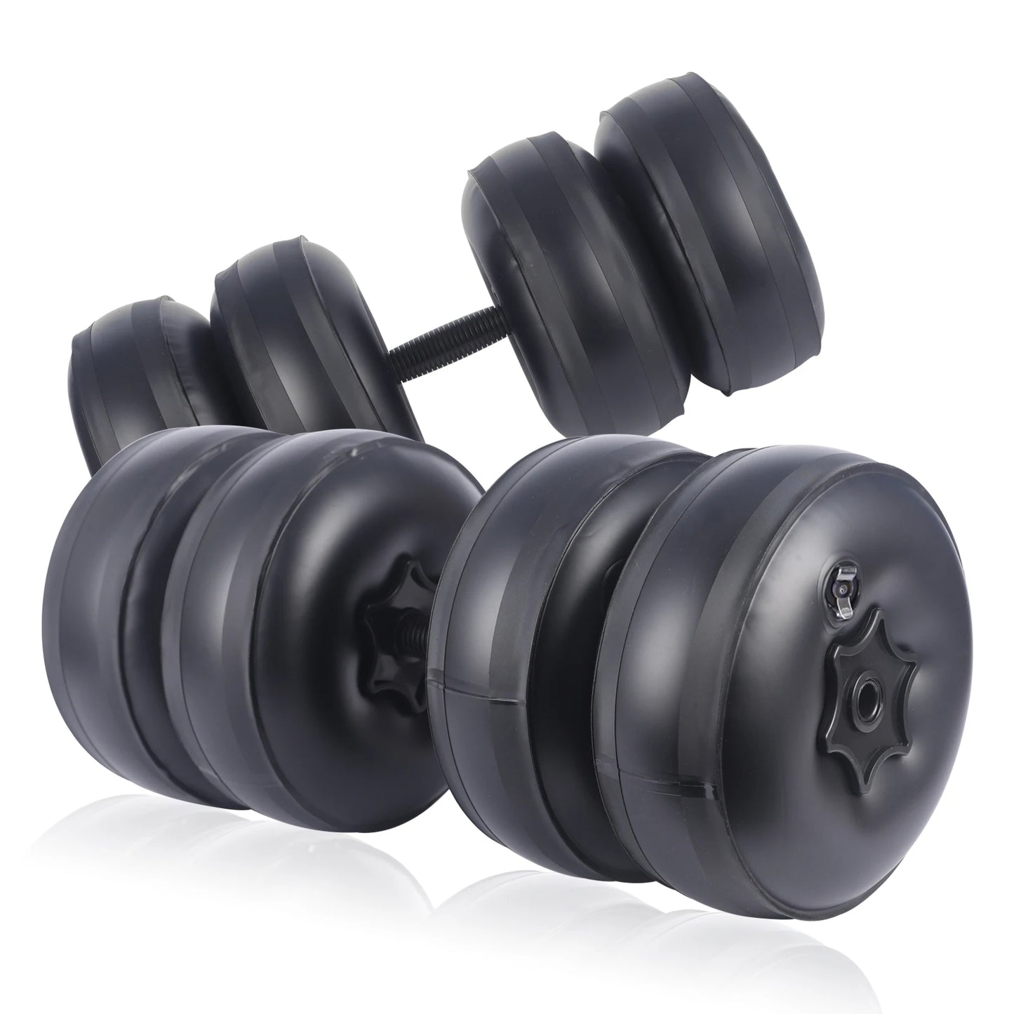 Deiris 1-35KG Dumbbell Barbell Set,2 in1 Portable Travel Fitness,Free Weights,Gym Arm Muscle,Home Outdoor, Water Dumbbell