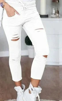 Ripped Jeans for Women Women Big Size Ripped Trousers Stretch Pencil Pants Leggings Women Jeans Woman Jeans