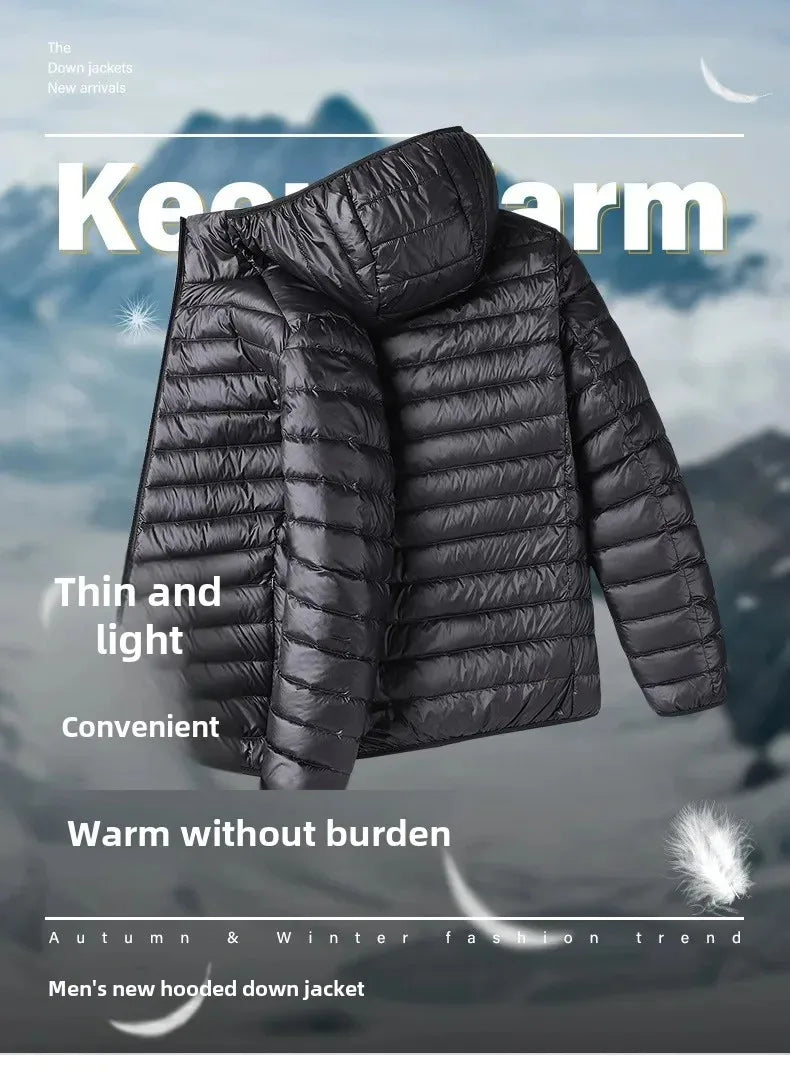 Winter New Thick Men Warm Parka Jackets Casual Men's Outwear Coats Solid Stand Collar Male Windbreak Cotton Padded Down Jacket