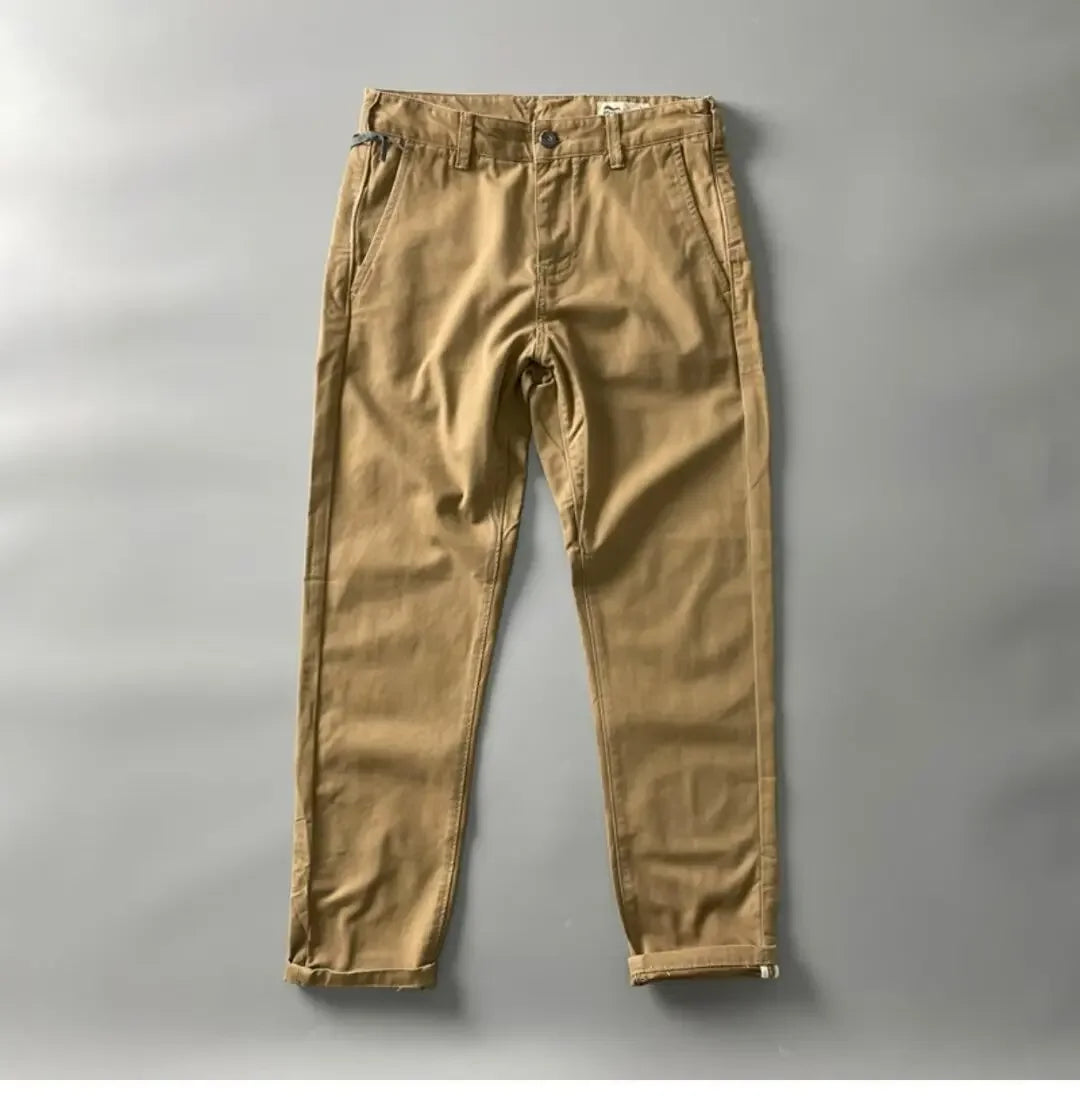 American Style Pure Cotton Heavy Duty Cargo Pants For Men Anti-Dirt Anti-Wear Loose Straight Leg Casual Pants Footwear