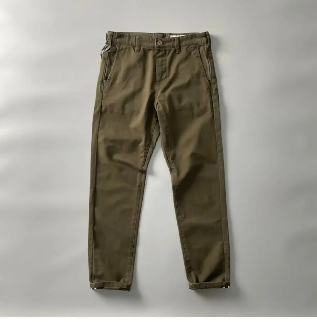 American Style Pure Cotton Heavy Duty Cargo Pants For Men Anti-Dirt Anti-Wear Loose Straight Leg Casual Pants Footwear