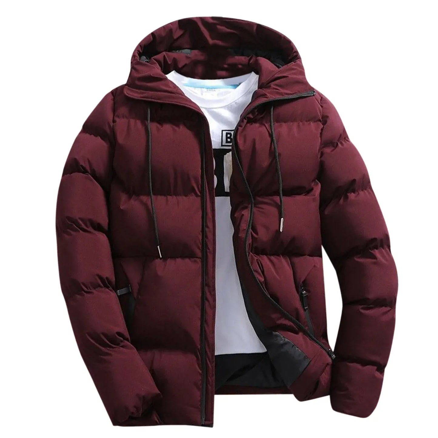 Fashion Parkas Men Winter Overcoat Men's Casual Jacket Warm Hooded Thick Puffer Jacket Men Winter Coat Outwear Business Hombre