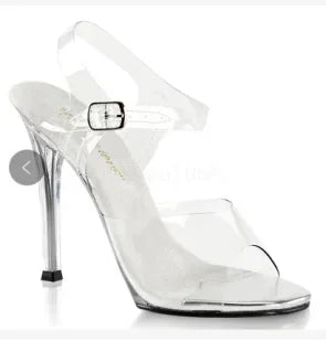 International Bodybuilding Model Bikini Competition Shoes Transparent High Heels Competition Standard Shoes 12cm Heel Slippers