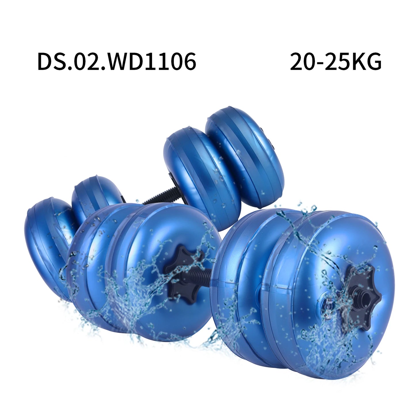 Deiris 1-35KG Dumbbell Barbell Set,2 in1 Portable Travel Fitness,Free Weights,Gym Arm Muscle,Home Outdoor, Water Dumbbell