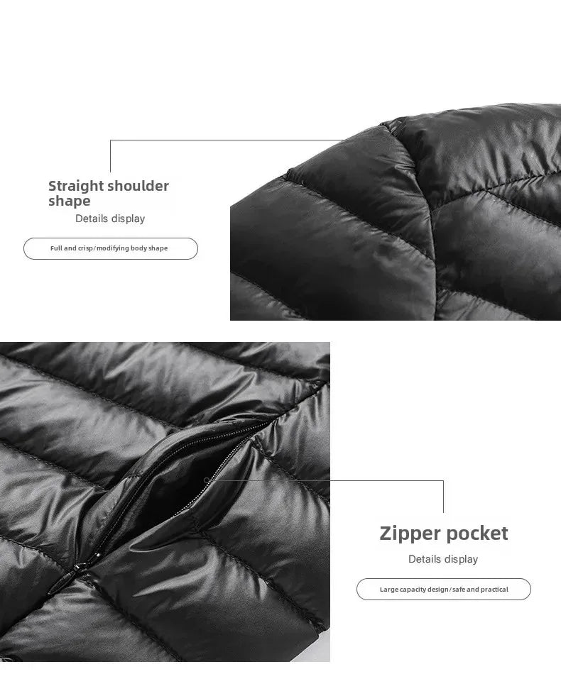 Winter New Thick Men Warm Parka Jackets Casual Men's Outwear Coats Solid Stand Collar Male Windbreak Cotton Padded Down Jacket