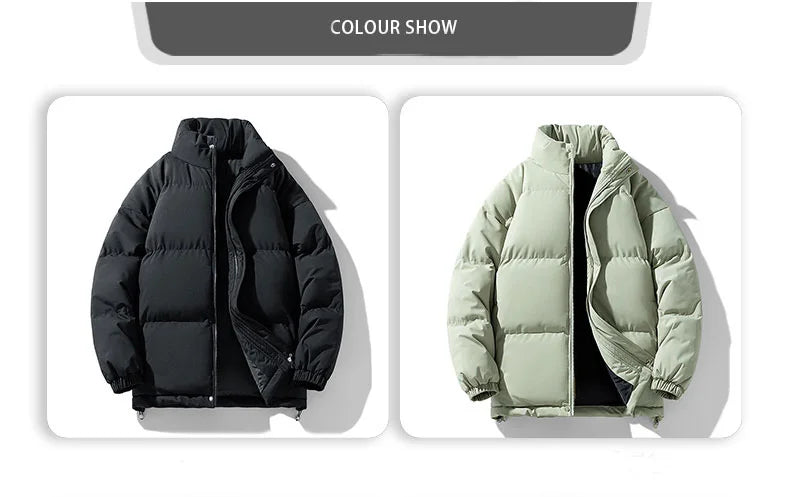 8XL Puffer Jacket Men Thick Warm Winter Jackets Man Parka Plus Size Casual Fashion Outwear Coats Stand Colar Men's Clothing Top