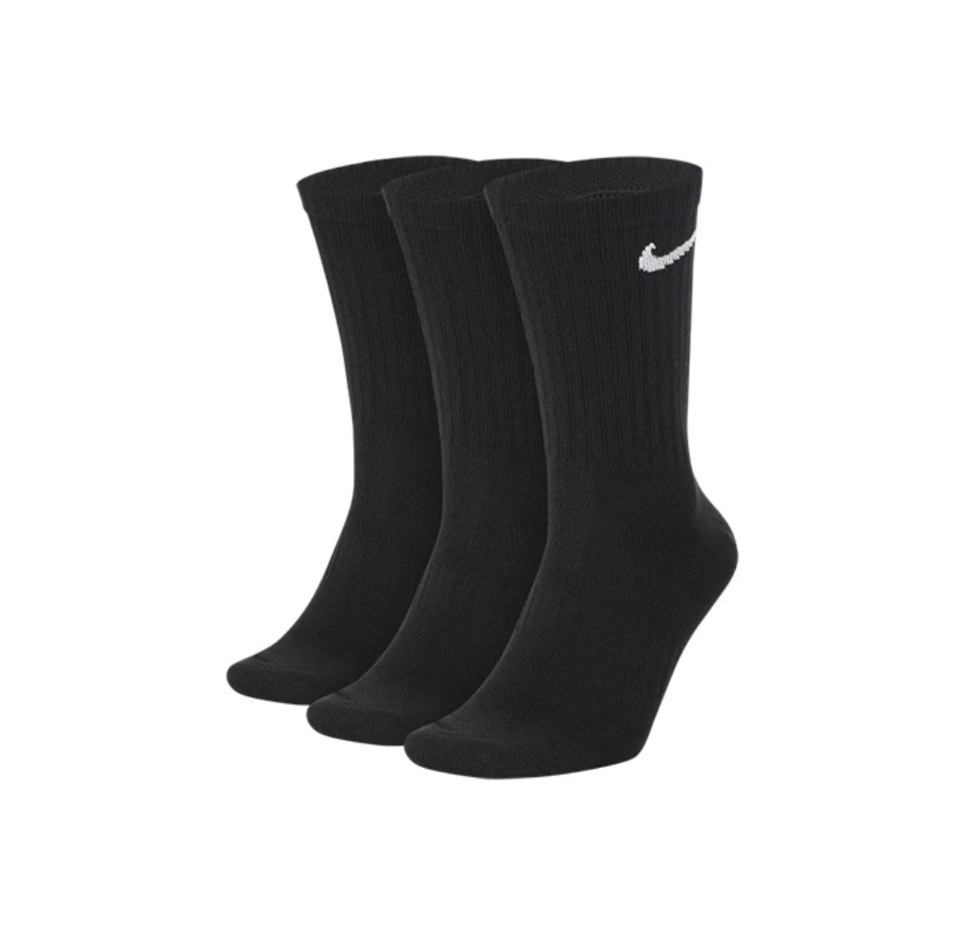 Nike Everyday Lightweight  Sports Socks Men's and Women's 3 Pairs Stocks for Athletic Training S M L  Breathable Socks