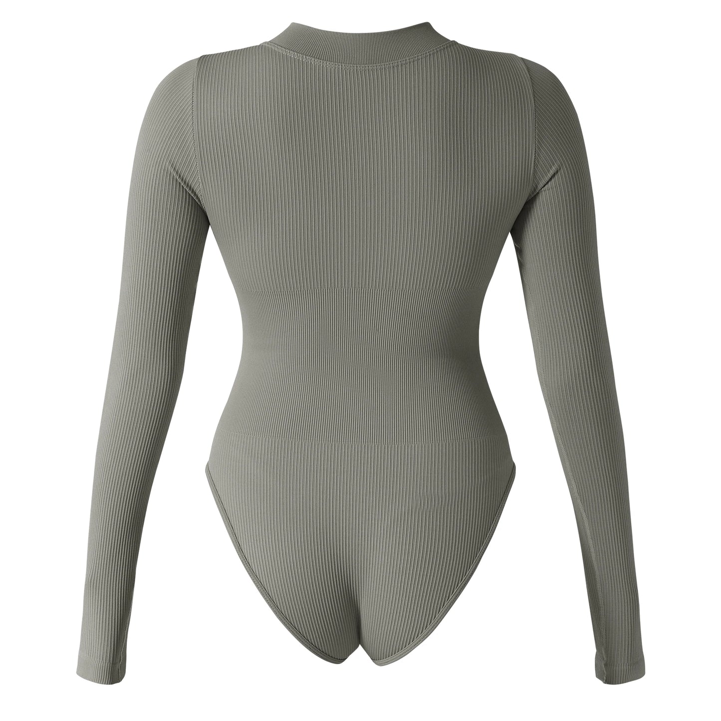 Slim Ladies Sexy Bodysuit Solid Fashion Skinny Bodycon Women Bodysuit Long Sleeve V-Neck Casual Black Beige Female Bodysuit